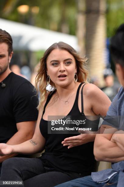 Jordan Hinson visits 'Extra' at Universal Studios Hollywood on July 19, 2018 in Universal City, California.