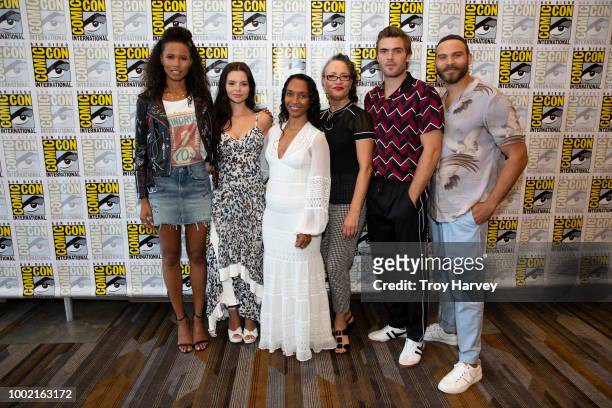 The cast and executive producers of Freeforms fan favorite mermaid drama series, Siren attend 2018 San Diego Comic-Con. FOLA EVANS-AKINGBOLA, ELINE...