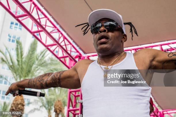 Rapper/actor Coolio performs at the Flamingo Go Pool Dayclub at Flamingo Las Vegas on July 19, 2018 in Las Vegas, Nevada.