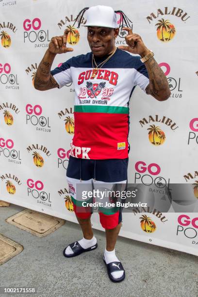 Rapper/actor Coolio arrives at the Flamingo Go Pool Dayclub at Flamingo Las Vegas on July 19, 2018 in Las Vegas, Nevada.