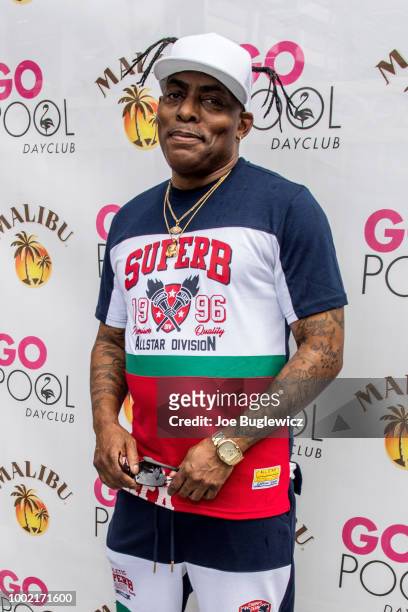Rapper/actor Coolio arrives at the Flamingo Go Pool Dayclub at Flamingo Las Vegas on July 19, 2018 in Las Vegas, Nevada.