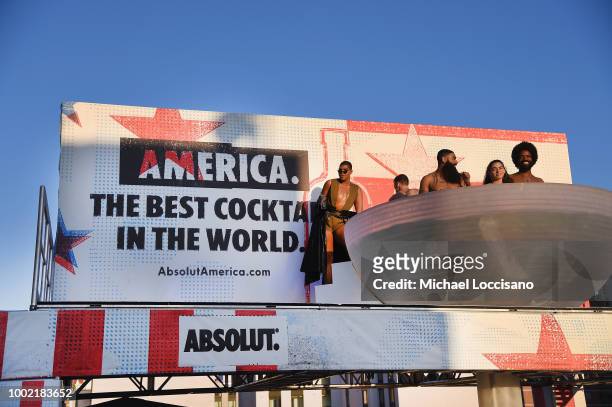 Johnson helps #AbsolutAmerica mix up the summer party scene by celebrating all backgrounds, borders and beliefs with the Best Cocktail in the World...