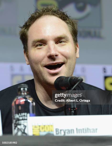 Bryan Intihar speaks onstage during the Marvel Games Panel during Comic-Con International 2018 at San Diego Convention Center on July 19, 2018 in San...