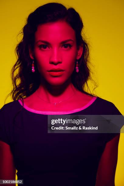 Danay Garcia from AMC's 'Fear the Walking Dead' poses for a portrait in the Getty Images Portrait Studio powered by Pizza Hut at San Diego 2018 Comic...