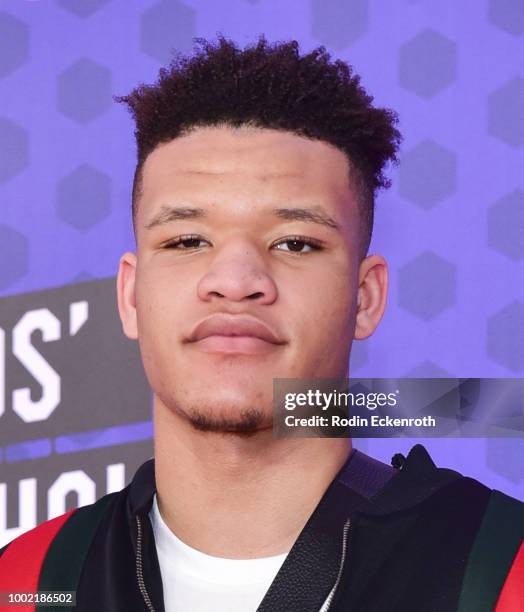 Player Kevin Knox attends Nickelodeon Kids' Choice Sports Awards 2018 at Barker Hangar on July 19, 2018 in Santa Monica, California.