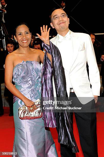 Actress Wallapa Mongkolprasert and Director Apichatpong Weerasethakul attend the 'Uncle Boonmee Who Can Recall His Past Lives' Premiere at the Palais...