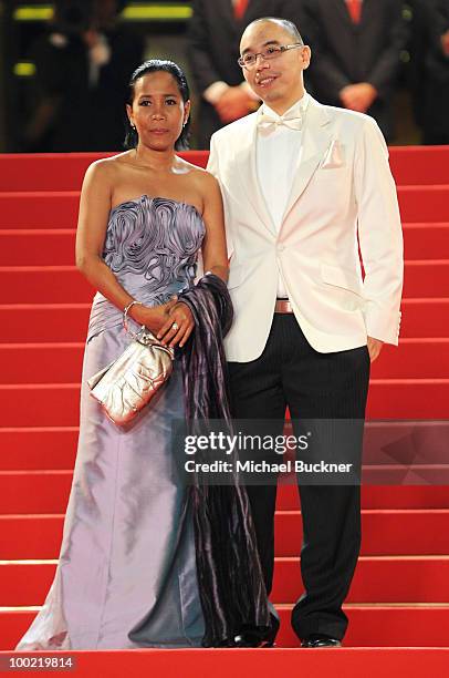 Actress Wallapa Mongkolprasert and Director Apichatpong Weerasethakul attend the 'Uncle Boonmee Who Can Recall His Past Lives' Premiere at the Palais...