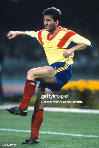 June 1990 - Naples - FIFA World Cup - Argentina v Romania - Gheorghe Hagi of Romania -