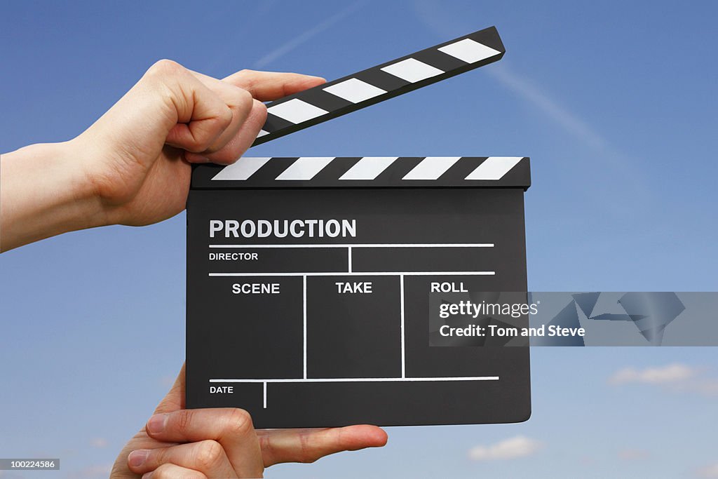 Clapper Board Example Hollywood Film Production Clapper Board High-Res Stock Photo - Getty Images