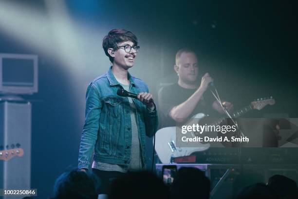 Daniel Armbruster of Joywave performs at Saturn Birmingham on July 19, 2018 in Birmingham, Alabama.