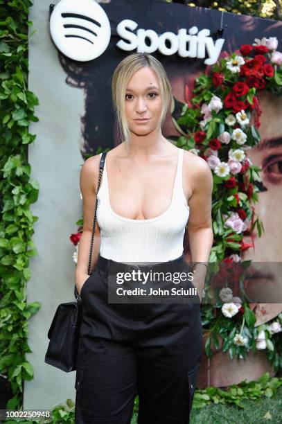 Alisha Marie attends Shawn Mendes' special event in a private garden in Beverly Hills to celebrate his self titled album "Shawn Mendes"