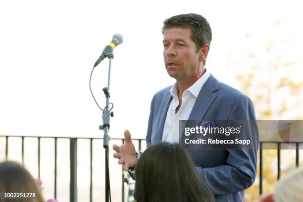 Evan Greene speaks at 2018 Recording Academy Partner Summit - Day 2 at Waldorf Astoria Beverly Hills on July 19, 2018 in Beverly Hills, California.