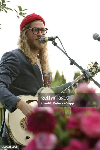 Allen Stone performs at 2018 Recording Academy Partner Summit - Day 2 at Waldorf Astoria Beverly Hills on July 19, 2018 in Beverly Hills, California.