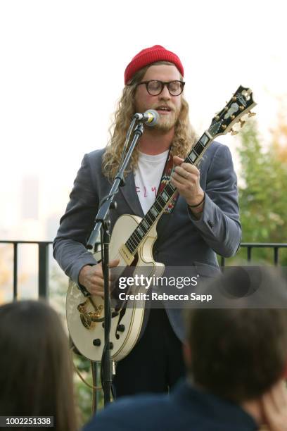 Allen Stone performs at 2018 Recording Academy Partner Summit - Day 2 at Waldorf Astoria Beverly Hills on July 19, 2018 in Beverly Hills, California.