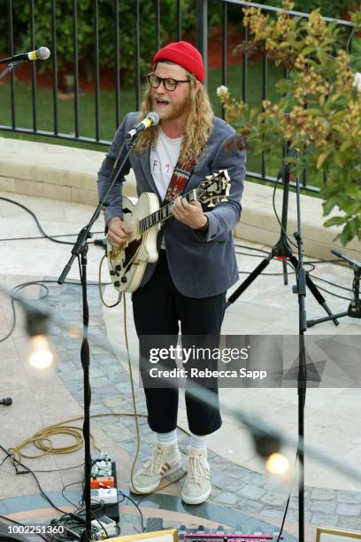 Allen Stone performs at 2018 Recording Academy Partner Summit - Day 2 at Waldorf Astoria Beverly Hills on July 19, 2018 in Beverly Hills, California.