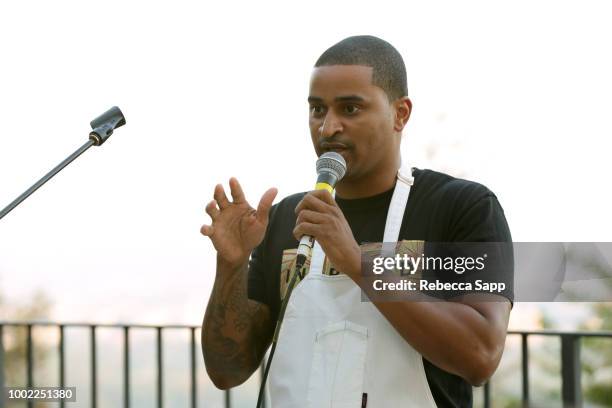 Chef JJ Johnson at 2018 Recording Academy Partner Summit - Day 2 at Waldorf Astoria Beverly Hills on July 19, 2018 in Beverly Hills, California.