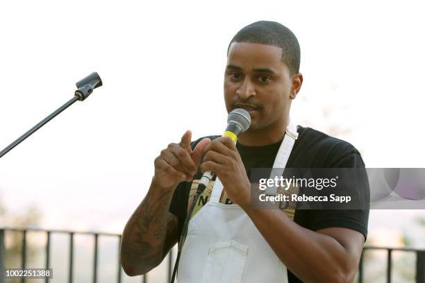 Chef JJ Johnson at 2018 Recording Academy Partner Summit - Day 2 at Waldorf Astoria Beverly Hills on July 19, 2018 in Beverly Hills, California.