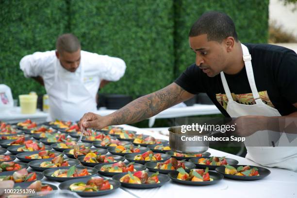 Chef JJ Johnson at 2018 Recording Academy Partner Summit - Day 2 at Waldorf Astoria Beverly Hills on July 19, 2018 in Beverly Hills, California.