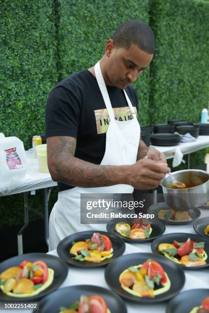 Chef JJ Johnson at 2018 Recording Academy Partner Summit - Day 2 at Waldorf Astoria Beverly Hills on July 19, 2018 in Beverly Hills, California.