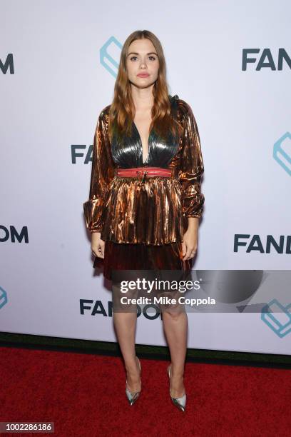 Holland Roden attends the Fandom Party during Comic-Con International 2018 at Float at Hard Rock Hotel San Diego on July 19, 2018 in San Diego,...