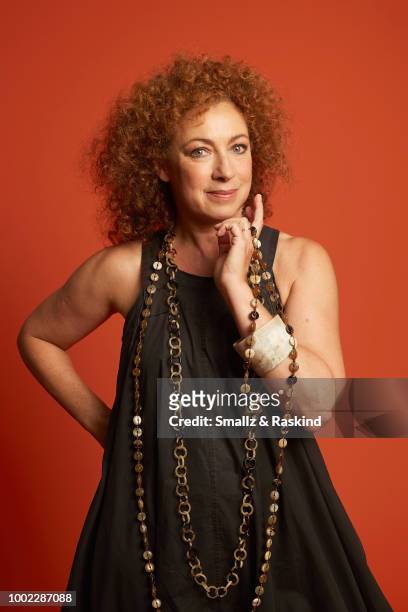 Alex Kingston from Sky One's 'A Discovery of Witches' poses for a portrait in the Getty Images Portrait Studio powered by Pizza Hut at San Diego 2018...