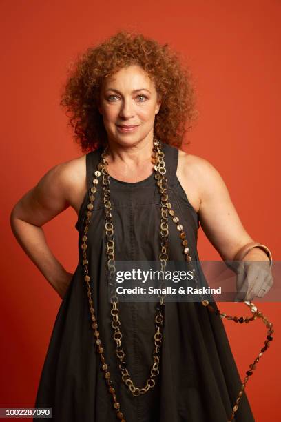 Alex Kingston from Sky One's 'A Discovery of Witches' poses for a portrait in the Getty Images Portrait Studio powered by Pizza Hut at San Diego 2018...