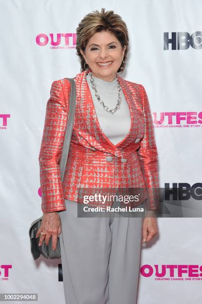 Gloria Allred attends the Outfest World Premiere Of "A Long Road To Freedom: The Advocate Celebrates 50 Years" at Samuel Goldwyn Theater on July 19,...