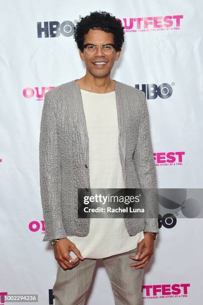 Aaron Walton attends the Outfest World Premiere Of "A Long Road To Freedom: The Advocate Celebrates 50 Years" at Samuel Goldwyn Theater on July 19,...
