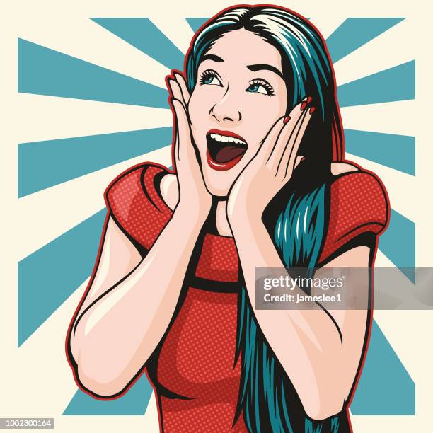 wow! - shock stock illustrations