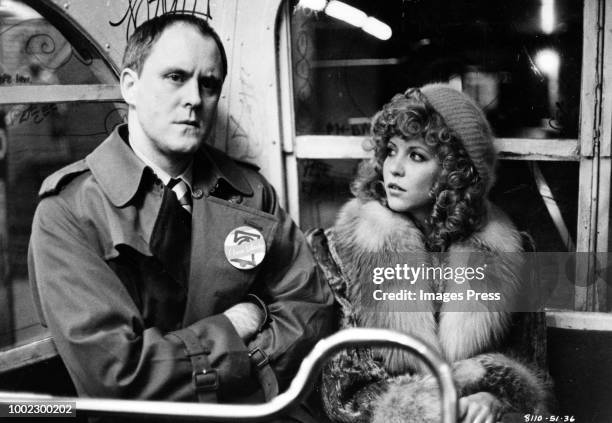 John Lithgow poses as a television reporter and Nancy Allen is a witness to murder in Filmways Picture' suspense drama "Blow Out", directed by Brian...