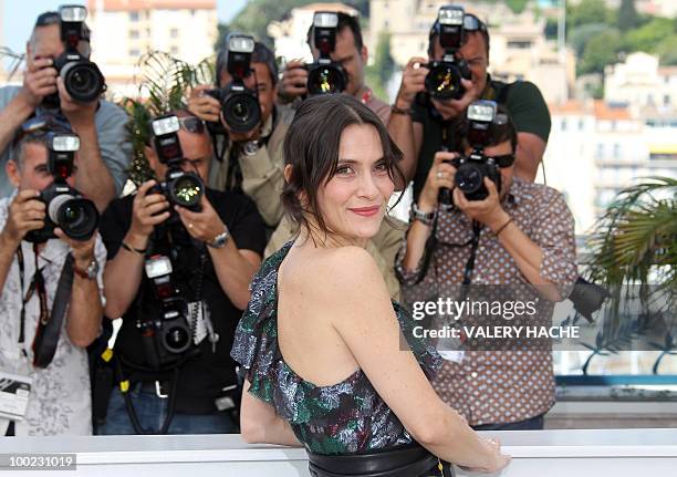 French actress Geraldine Pailhas poses during the photocall of "Rebecca H. " presented in the Un Certain Regard selection at the 63rd Cannes Film...