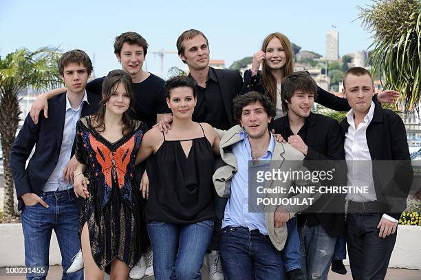 Actor Yan Tassin, French actress Audrey Bastien, French actor Arthur Mazet, actress Selma El Moussi, French director Fabrice Gobert, French actor...