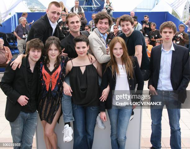 French actor Jules Pelissier, French director Fabrice Gobert, French actor Esteban Carvajal Alegria, French actor Arthur Mazet, French actor Laurent...