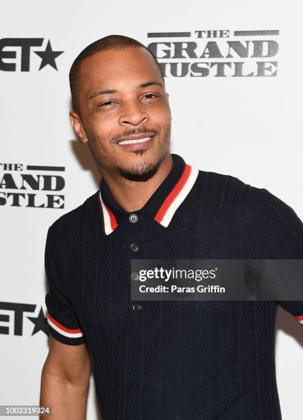 Rapper/actor Tip "T.I." Harris attends "The Grand Hustle" Exclusive Viewing Party at The Gathering Spot on July 19, 2018 in Atlanta, Georgia.