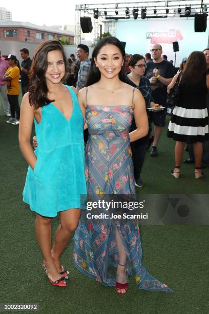 Maria Gabriela and Lana Condor attends the Fandom Party during Comic-Con International 2018 at Float at Hard Rock Hotel San Diego on July 19, 2018 in...