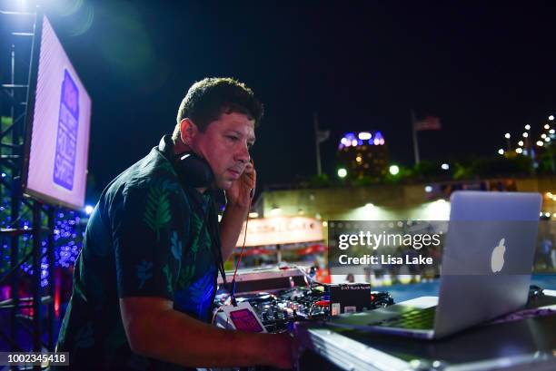 Cosmo Baker perfoms during HBO's Mixtapes & Roller Skates at the Blue Cross RiverRink in Philadelphia, Pennsylvania on July 19, 2018 in Philadelphia,...