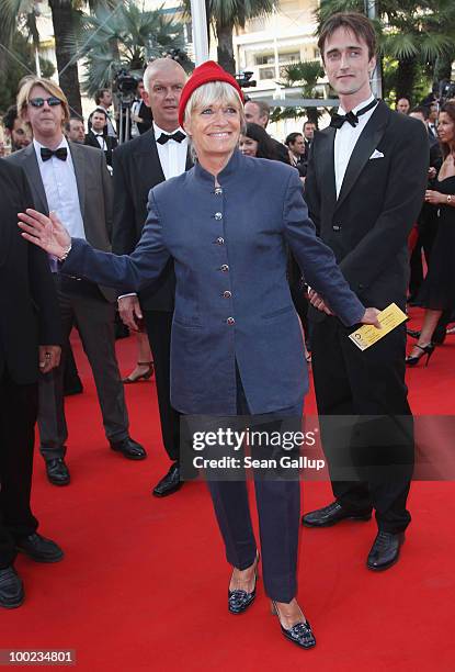 Francine Cousteau attend the "The Exodus - Burnt By The Sun" Premiere at the Palais des Festivals during the 63rd Annual Cannes Film Festival on May...