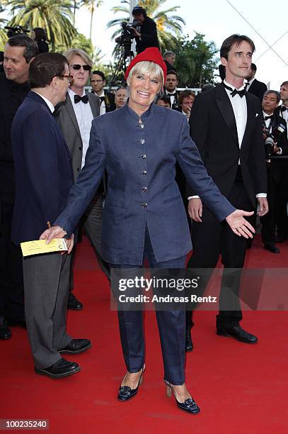 Francine Cousteau attend the "The Exodus - Burnt By The Sun" Premiere at the Palais des Festivals during the 63rd Annual Cannes Film Festival on May...