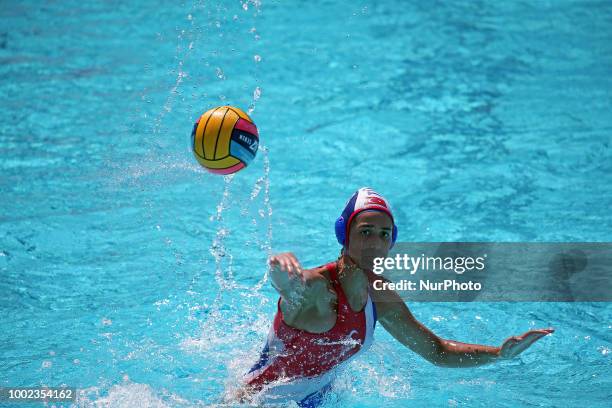 Dilara Burali during the match between Turkey and Germany, corresponding to the women group stage of the European Water Polo Championship, on 19th...