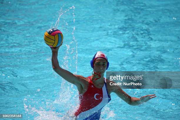 Dilara Burali during the match between Turkey and Germany, corresponding to the women group stage of the European Water Polo Championship, on 19th...