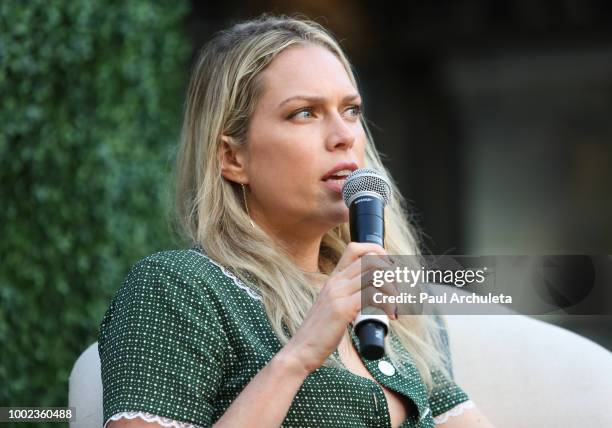 Writer and comedian Erin Foster attends the Dear Media Podcast presents As Seen Online With Jilly Hendrix at The Grove on July 19, 2018 in Los...