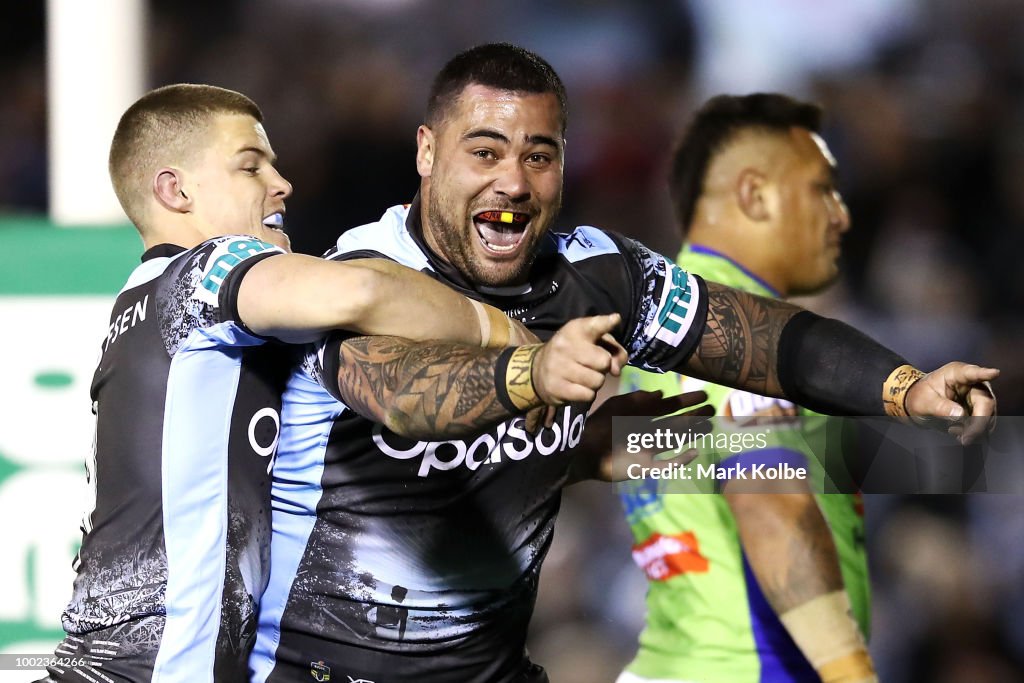 NRL Rd 19 - Sharks v Raiders