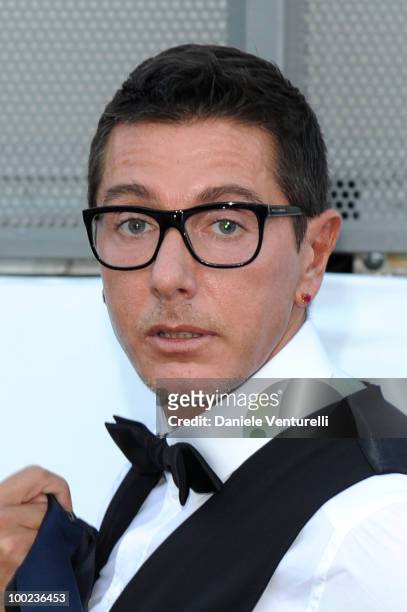 Stefano Gabbana departs for Naomi Campbell's birthday party during the 63rd Annual International Cannes Film Festival on May 22, 2010 in Cannes,...