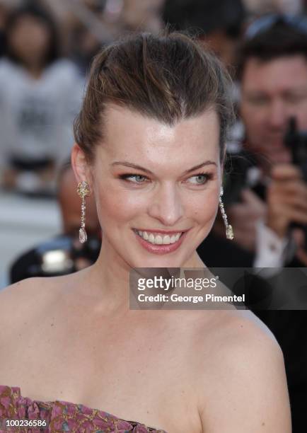 Milla Jovovich attends "The Exodus - Burnt By The Sun 2" Premiere held at the Palais des Festivals during the 63rd Annual International Cannes Film...