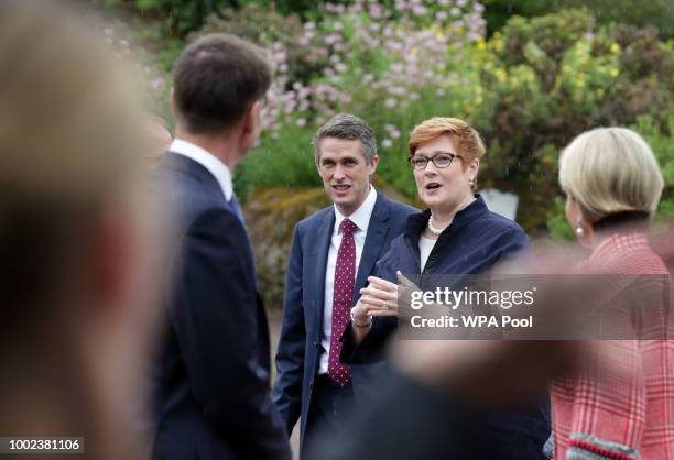 Foreign Secretary Jeremy Hunt and Defence Secretary Gavin Williamson meet with their Australian counterparts, Foreign Minister Julie Bishop and...