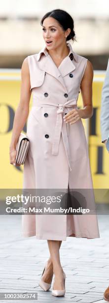 Meghan, Duchess of Sussex visits The Nelson Mandela Centenary Exhibition at the Southbank Centre on July 17, 2018 in London, England. The exhibition...