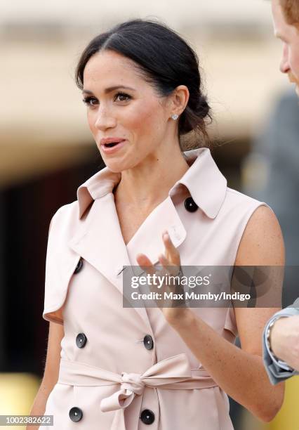 Meghan, Duchess of Sussex visits The Nelson Mandela Centenary Exhibition at the Southbank Centre on July 17, 2018 in London, England. The exhibition...