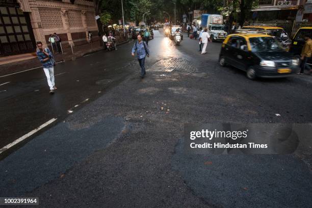 The recent heavy spell of showers have increased the problem of commuters as huge potholes have appeared on various roads in the city after rain,...