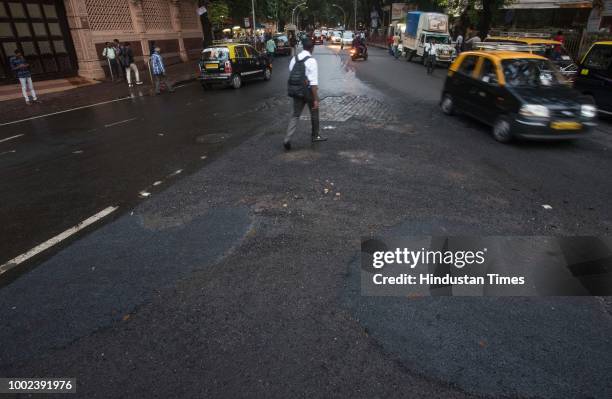 The recent heavy spell of showers have increased the problem of commuters as huge potholes have appeared on various roads in the city after rain,...