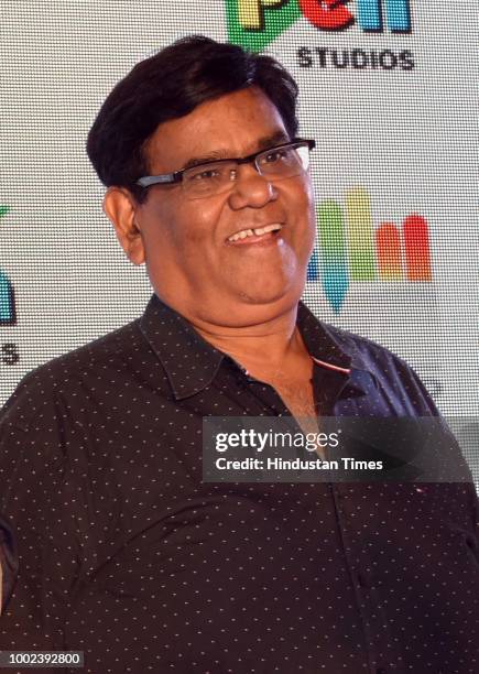 Bollywood actor and director Satish Kaushik during the launch of a new television channel, WOW, on July 18, 2018 in New Delhi, India. The channel has...